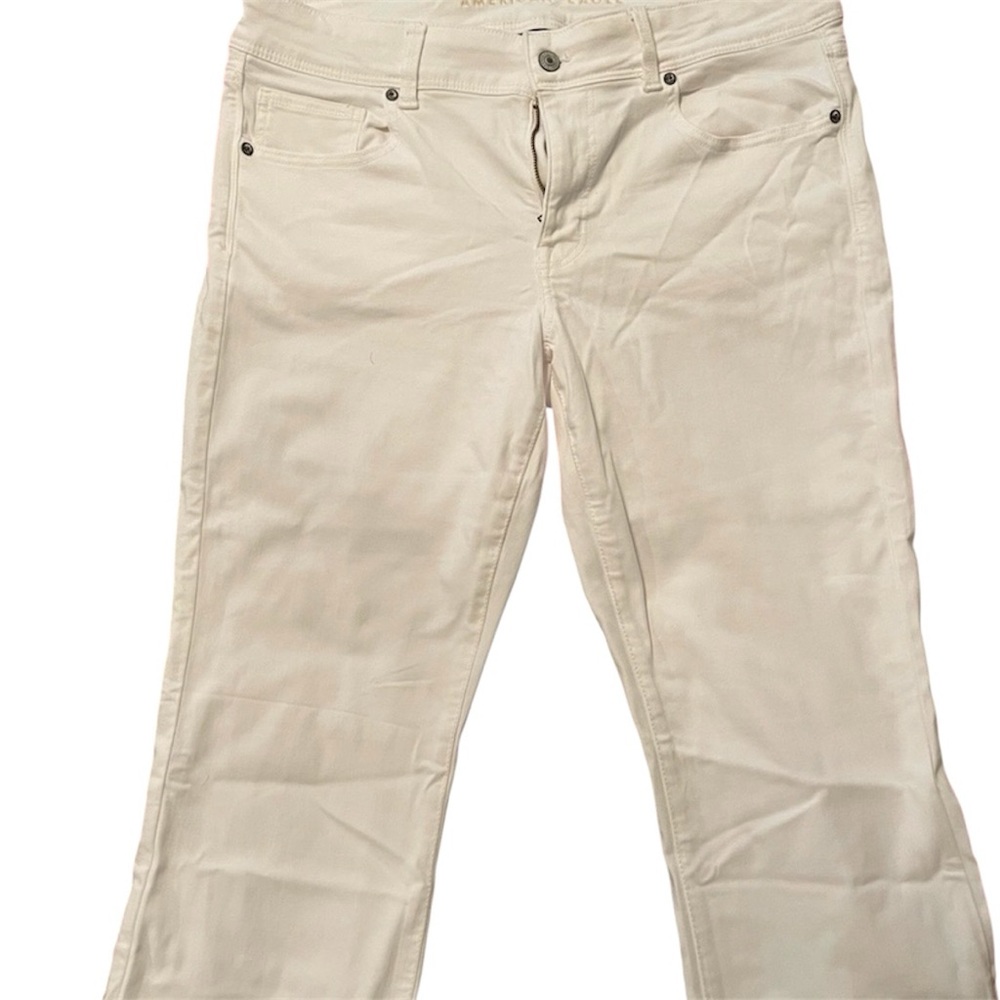 American Eagle Outfitters Cream Jeans Size 14 Women’s
